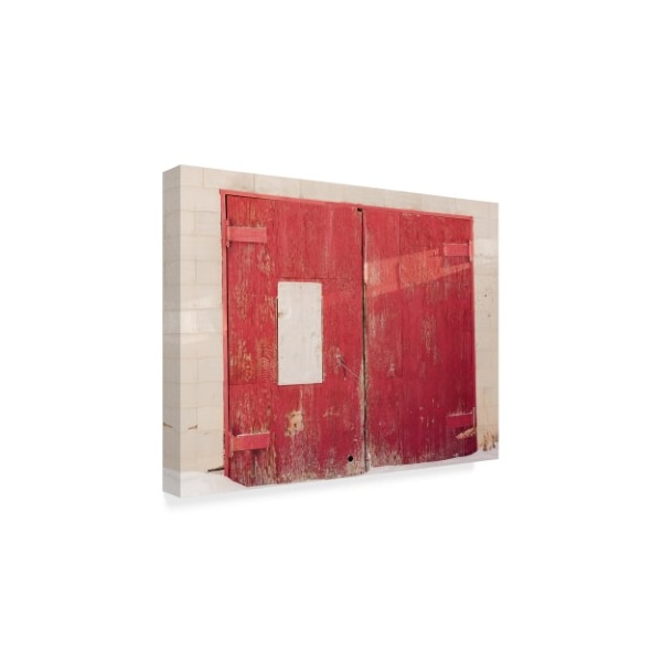 Brenda Petrella Photography Llc 'Red On White Door' Canvas Art,35x47